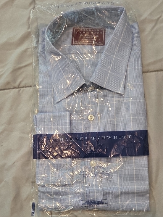 Charles Tyrwhitt Other - Charles Tyrwhitt Light Blue Windowpane Dress Shirt